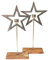 GILDE Kerzenhalter Stern - Kerzenleuchter aus Aluminium - Höhe 61 cm