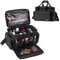 BAFASO Make up Organizer Tasche, Kosmetiktasche für Frauen, Kulturtasche Damen Groß, Tragetasche für Kosmetika und Make up, (Patent angemeldet), Schwarz