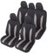 Auto Accessori Lupex - Copri sedili Auto Universali LS09 | Colore Grigio | Set Anteriori e Posteriori | Poliestere | No Suv