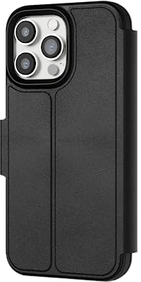 Tech 21 EvoLite Wallet Case for iPhone 14 Pro Max - 3 card slot walle, Black