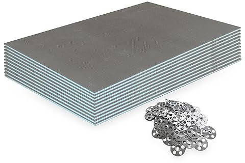 Thermopanel 6mm Tile Backer Boards (1250 x 600 x 6mm) with Stainless Steel Washers - Pack of 10
