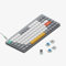 nuphy Air75 V2 Portable 75% Mechanical Keyboard,Wireless Keyboard,Supports Bluetooth/2.4G/USB-C RGB Bluetooth Keyboards,Compatible with Windows/Mac OS/Linux Systems Grey-Gateron Blue Switch