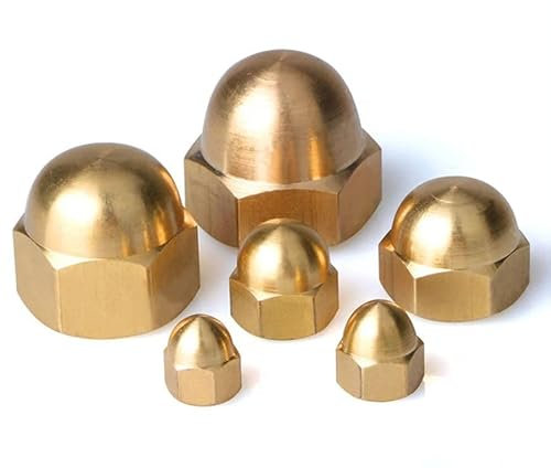 Solid Brass Dome Nuts Acorn Nuts Solid Brass Cap Nuts M3 M4 M5 M6 M8 (M6)
