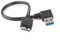20cm High Speed USB3.0 Adapter Cable dark USB 3.0 Left Right Angle Type A Male To Micro B Male Connector Compatible With Computer (Size : 0.2m, Color : Right Angled)
