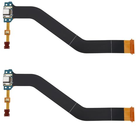 ECSiNG Cavo flessibile per porta di ricarica USB, cavo flessibile, piatto piatto, cavo di ricarica USB, compatibile con Samsung Galaxy Tab 4 10.1 SM-T530 T531 T535