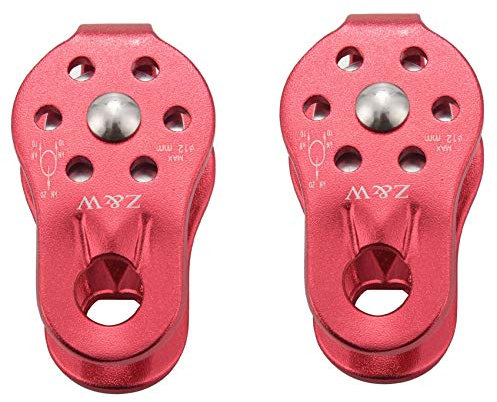 Dasing 2Pcs Zipline Pulley Rock Flaschenzug Seil Klettern Arboricultor Von Montee Feste Flaschenzug Rot 65mm 32,5/32,5-Barrel-Türschloss Mit 7 Schlüssel Messingzylinder