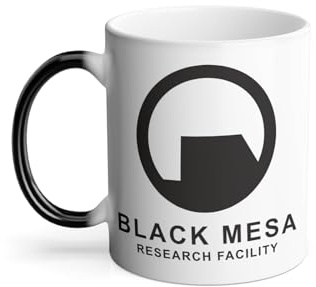 Thermoreagierende Tasse Magische Tasse – Black Mesa Research Facility Geek Videospiele Serie Film – 325 ml