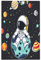 Mexpekil Couvercle d'interrupteur avec motif astronaute et planètes spatiales - Plaque murale vierge - Plaque décorative pour la maison et le bureau