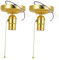 Gadpiparty 2 pièces Douille de Lampe Vintage avec Interrupteur à Chaîne pour Décoration Intérieure Compatible Accessoires DIY pour Plafonniers et Lampes Murales