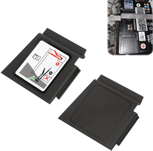 JXAXD 2 Stück Batteriepolabdeckung, 5Q0971813A Pluspol Abdeckung, Abdeckung Pluspol Autobatterie, Batteriekastenabdeckung, Schutzkappe Batteriepol Universelle für die Meisten Automodelle ﻿