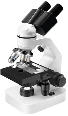 Microscopio Microscopio binocular compuesto 40X-2000X HD, Microscopio metálico for laboratorio biológico, kit educativo for observación científica, diapositivas LED