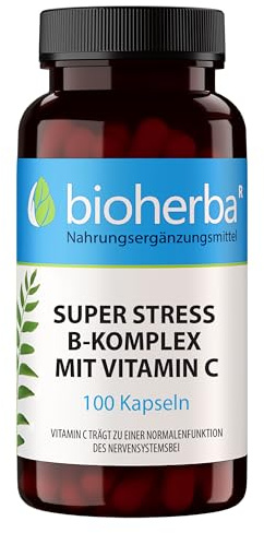 Vitamin B Komplex mit Vitamin C – 100 Kapseln mit B1 B2 B3 B7 B9 – Zur Unterstützung normaler Körperfunktionen PZN 18216858