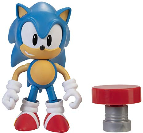 Sonic The Hedgehog 4-Zoll-Actionfigur Classic Sonic mit Spring Collectible Toy