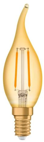 OSRAM LED Vintage Edition 1906, Sockel: E14, Nicht Dimmbar, Warmweiß, Filament Gold