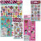 Paper Projects L.O.L. Surprise! Super Sticker-Pack, großes Set für Scrapbooking und Dekoration, wiederverwendbar auf nicht-porösen Oberflächen, Rosa/Blau, 29,7 cm x 21 cm