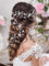Zoestar Brautschmuck, Hochzeitshaar, Weinrebe, Kristall, Blume, Stirnband, Brautperle, Haarteil, Zubehör für Damen und Mädchen (Silber)