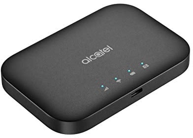 Alcatel - Link Zone Modem Mobile 4G, LTE (Cat.7), WiFi, Hotspot jusqu'à 32 utilisateurs, Batterie 2150mAh, Noir [Italie]