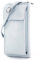 modamoda de P06 Damen Leder Umhängetasche Geldbörse Handytasche 6,5 Zoll handmade in Italy, Farbe:Eisblau