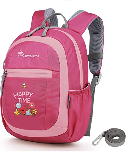 MOUNTAINTOP Mini-Rucksack für Kinder, Reisen, Wochenende, Schule, Schulranzen, 5 l, für Kinder, Kindergarten, Mädchen, Jungen, A-Rot, S, Reiserucksack