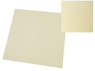 Craft UK 2358 12 x 12 inch 300 GSM 12X12 Hammered Card, Ivory