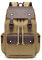 FANDARE Laptop Rucksack Kordelzug Schulranzen 15.6 Zoll Laptoptasche Segeltuch Daypacks Schulrucksack Herren Damen Reisen Uni Campus Daypacks Khaki