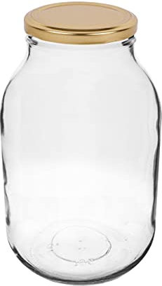 Beste Angebote 3 Liter Gurkenglas Einweckgläser Deckel Einmachgläser 3000 ml Vorratsgläser Einmachglas (4)