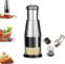 Pipihome Prensa Ajos De Ajo Multifuncional Molinillo Manual De Cebolla Picadora De Cebolla Roja Mini Rebanadora Manual Picadora De Cebolla Y Ensalada Para Verduras, Cebollas, Ajos, Nueces