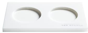 Ted Sparks Tablett für Handseifen, Handlotionen oder Raumsprays, in der Farbe Weiß, aus Acryl hergestellt, TED-AT-D02