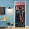 A.Monamour Türtapete Selbstklebend Türfolie Türposter 3D Eine Nächtliche Luftaufnahme Von New York City Vinyl Folie Türdeko Tapete Wandbild Türaufkleber Türtattoo 90 x 200 cm