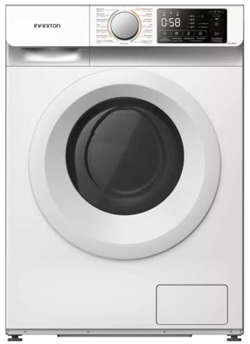 INFINITON | WM-90NE - Lavadora Carga Frontal | Anti-Microbic Technology | Motor Inverter Quattro | Display LED | 15 Programas | Silent Mode | Altura 85 cm | Acabado Blanco | Capacidad 6 Kg