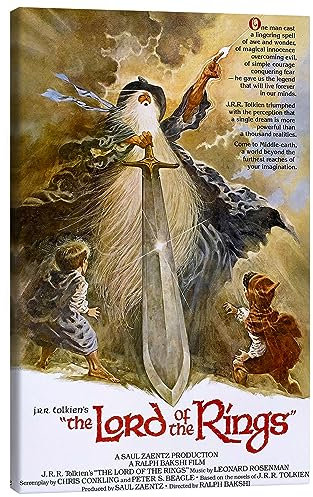 Posterlounge Der Herr der Ringe (englisch) Leinwandbild 70 x 100 cm Wandbilder Wanddeko