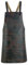 Leathershire Delantal de cuero de grano completo marrón oscuro, cruzado, ajustable, se adapta a cinturas de hasta 44 pulgadas, 5 bolsillos, perfecto para cocinar, barbacoa, carpintería y más, unisex