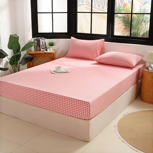 JIANINGHOME Bettlaken 150x200,Bettlaken Betttuch Atmungsaktiv Matratze Cover bis 100% Baumwolle Matratzenschutz