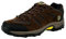 Wildora® Herren Wanderschuhe atmungsaktive Trekkingschuhe rutschfeste Outdoor Schuhe (Dunkelbraun-Gelb,48)