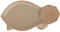 Tmianya Brasilianische Holzpalette Hydroponisches Keramiktablett für die Schreibtischdekoration Holztablett für den Schreibtisch im Büro Brotbackform Emaille (Khaki, 16.8X8.7CM)