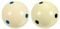 PATIKIL 2-1/4 Pool-Billiard Cue Ball with Black/Blue 6 Dots, 2 Pack Pro Cup Cue Ball Practice Training Pool Ball for Billiard Room Game Room, Beige