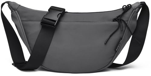 JANSBEN Umhängetasche Halbmond Tasche für Mädchen und Damen, Gürteltaschen, Crossbody Bag, Schultertasche Nylon mit verstellbare Geeignet für Alltag Sport Schule Outdoor-Reisen