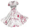 Generisch Sommerschlussverkauf Mittelalter Kleid Damen Kostüme Karneval Maxi Kleid Gesmokte Schulterfrei Viktorianisches Mittelalter Kleid Partykleid Hochzeitskleid Sommerschlussverkauf