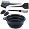 KOLZEMV Lot de 5 pinceaux de coloration pour cheveux, pinceau coloration cheveux, kit coloration cheveux, Accessoires de coloration, Avec bol de coloration des cheveux, Couvercle d'oreille