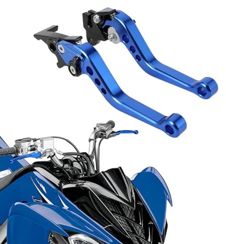 Motorrad Bremshebel ATV Kupplungshebel für Raptor700 YFM 700R 700 2008-2025 | Stabile Hebelkonstruktion, Klappbares Design, Aluminium, für Brems- und Kupplungsbedienung，für Quad ATV