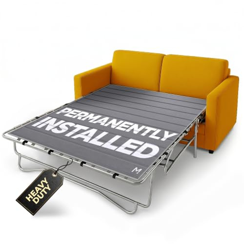 Meliusly Sleeper Sofa Support Board Queen Size (54x64) Permanently Installed Wood Sofa Bed Board for Pull Out Couch, Folds with Frame, Under Mattress Bar Shield, Sofa Bed Support, Folding Bed Board