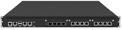 HUNSN 1U Firewall Appliance XEON Server with IPMI, PFSense, Mikrotik, OPNsense, VPN, Dual E5 2699 V4 CPU, RJ66, C612, 2 x 1GbE LAN, 4 x X710 SFP+, 8 x 2.5GbE LAN, 256G RAM, 256G SSD