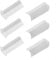 Puupaa Lot de 6 blocs d'angle pour plinthe, protection d'angle en ABS, plinthe, connecteur entre la base de l'anse et la base murale, garniture en caoutchouc (blanc)
