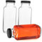POPETPOP 3 STK Versiegeltes Glas lagercontainer Honiggläser Juice Bottle Milchaufbewahrungsflasche Flaschen Milchflasche aus Glas mit Deckel Glasflasche Wiederverwendbar
