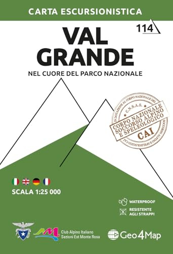 114 Val Grande: 1:25000 (Carte escursionistiche 1:25.000)