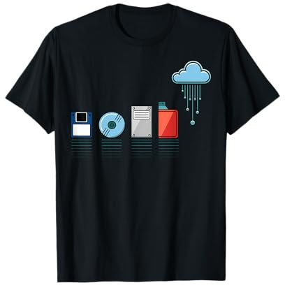Funny Evolution Of Data It Professional Geek Tech Computer T-Shirt