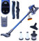 Sommertal Akku Staubsauger VARIO150 | 3in1 Gerät | 3-Stufen Turbosauger mit 45min Laufzeit und Schnellladen | für 300m² | Teppich Hartböden Tierhaare | LED Akkustaubsauger Stabstaubsauger | Kabellos