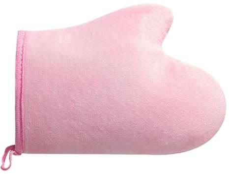 Bexdug Selbstbräunungs-Handschuh - Selbstbräuner-Handschuh,Ultraweicher Flock-Applikator Mit Daumen & Wiederverwendbarem Griff Für Frauen & Männer Körperlotionen & Schaum