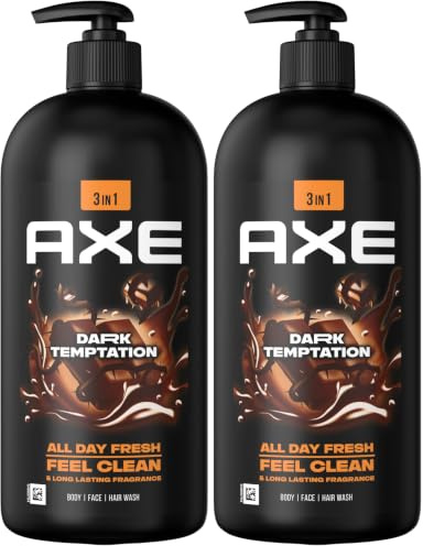 Axe Duschgel Dark Temptation Pumpspender 900 ml (Packung mit 2)