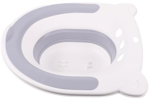 ERINGOGO Waschschüssel Wc Sitzbad aus Umweltfreundlichem PP und Tpe Langlebiger Toilettensitz mit Ergonomischem Sitz für Senioren und Behinderte im Badezimmer